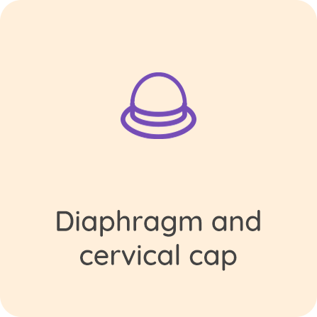 Contraception - diaphragm cervical cap
