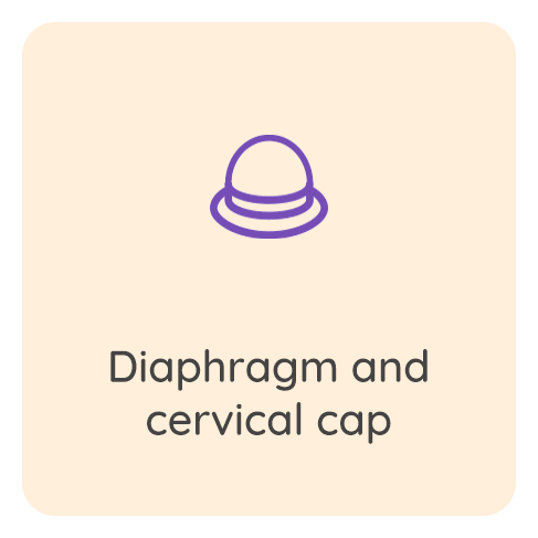 Contraception - diaphragm cervical cap