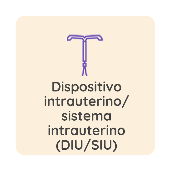 Dispositivo intrauterino: sistema intrauterino (DIU:SIU)